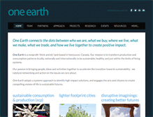 Tablet Screenshot of oneearthweb.org